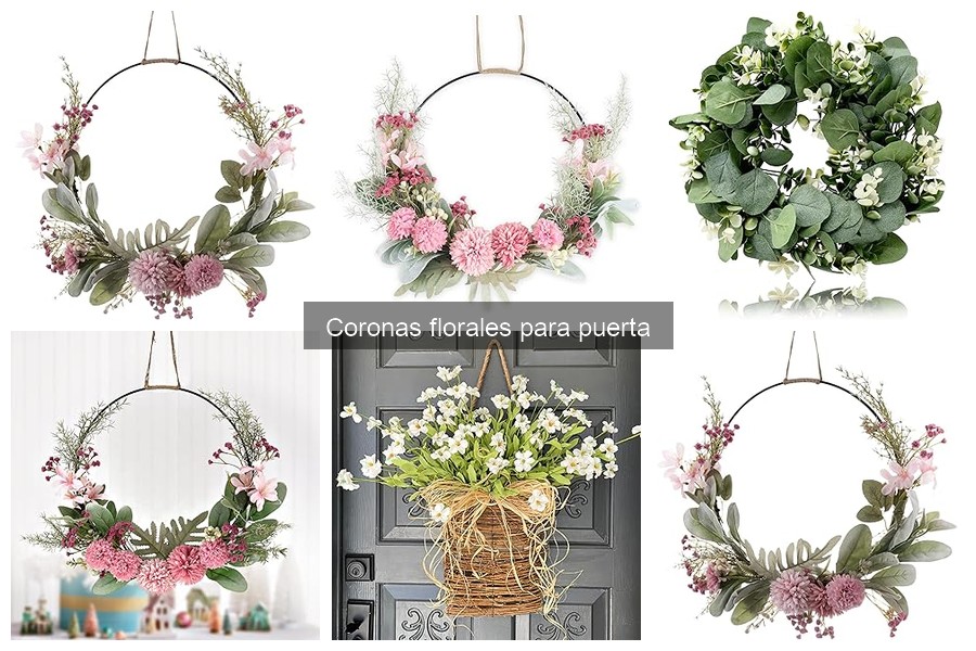 Todo sobre coronas florales para puerta: definición y usos