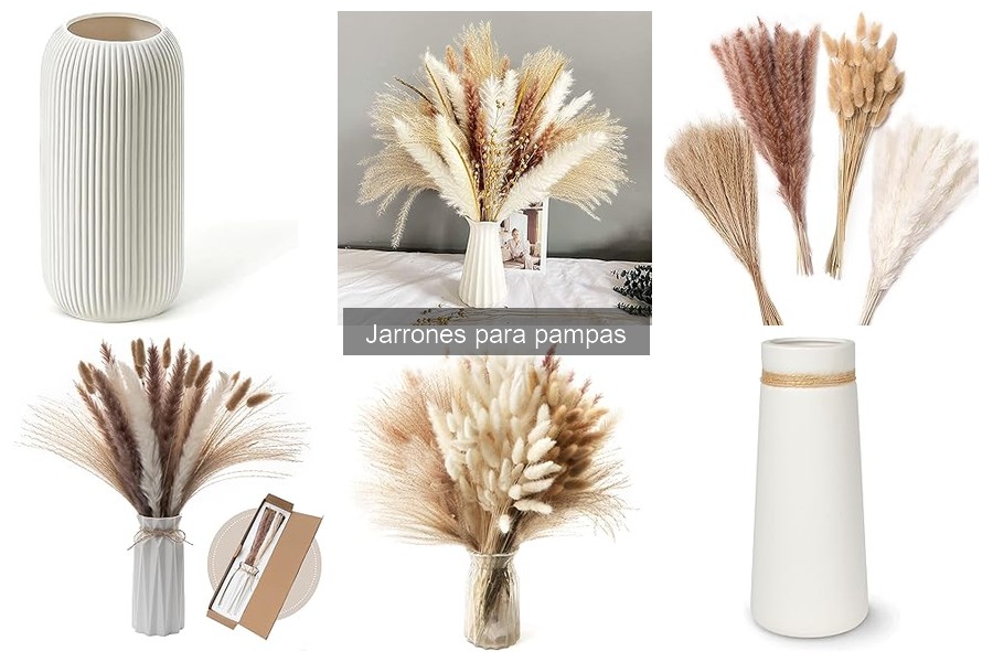 Todo sobre los jarrones para pampas en decoración floral