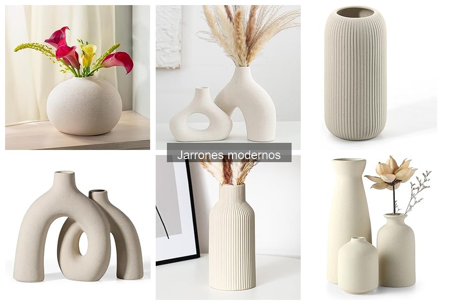 Ventajas de jarrones modernos de materiales sostenibles
