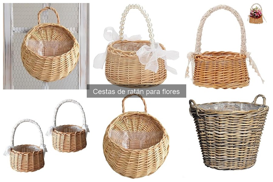Ventajas de las cestas de ratán para flores en decoración