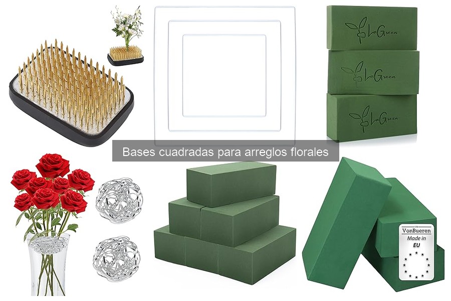 Ventajas de usar bases cuadradas en arreglos florales