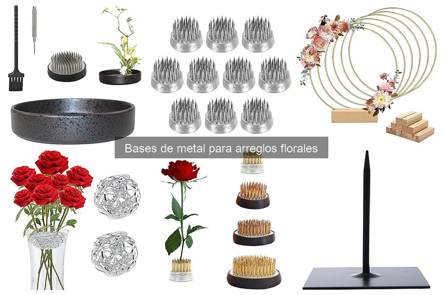 Ventajas de usar bases de metal en arreglos florales