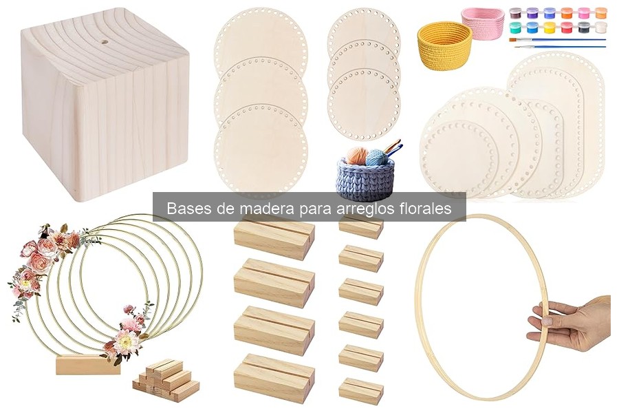 Ventajas y desventajas de bases de madera para arreglos florales